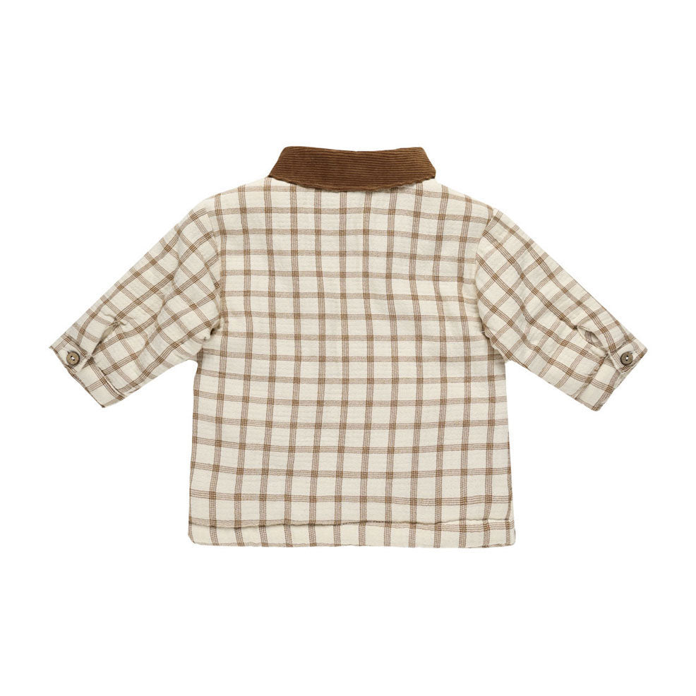 Quincy Mae Cinnamon Plaid Ford Jacket