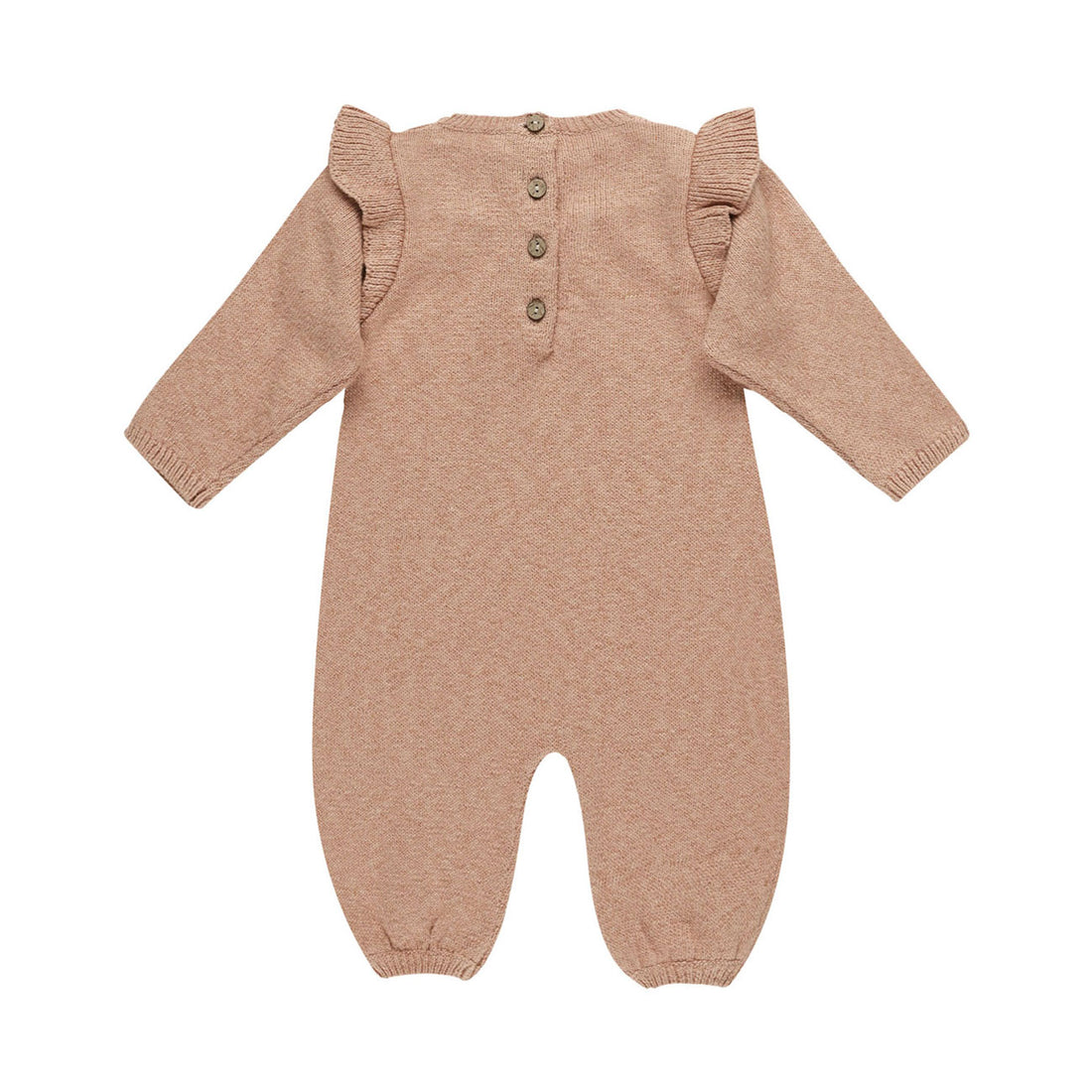 Quincy Mae Heather Rose Long Sleeve Mira Knit Romper