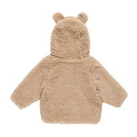 Quincy Mae Beige Bear Jacket