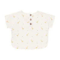Quincy Mae Geese Woven Boxy Top + Short Set