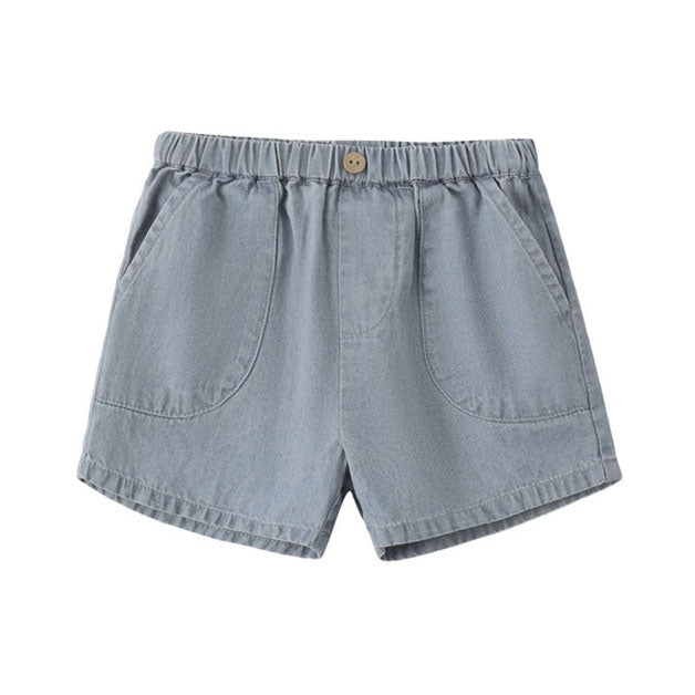 Quincy Mae Chambray Utility Short