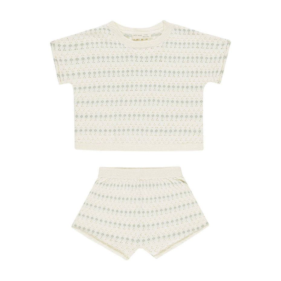 Quincy Mae Ivory Relaxed Summer Knit Set