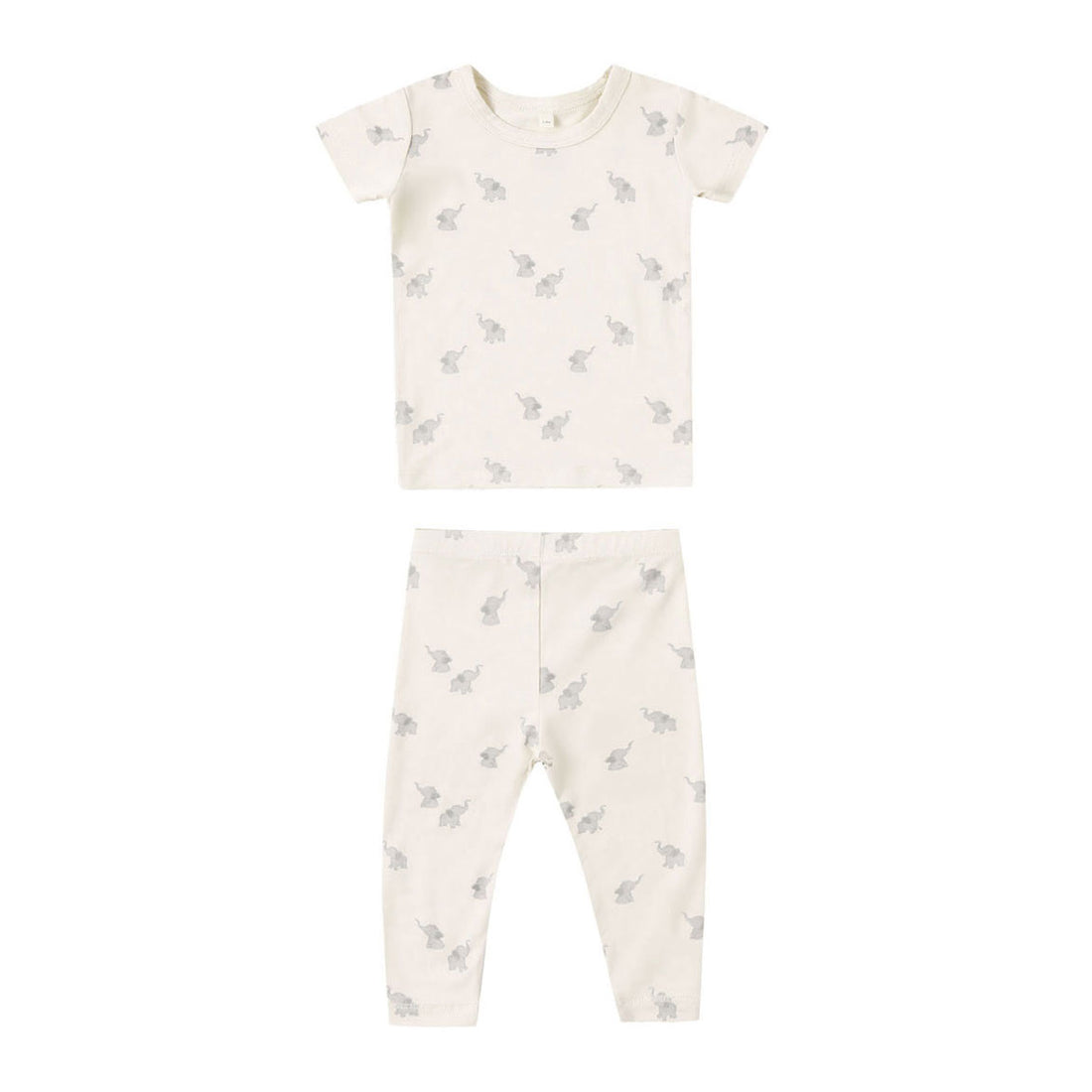 Quincy Mae Elephants Bamboo Short Sleeve Pajama Set