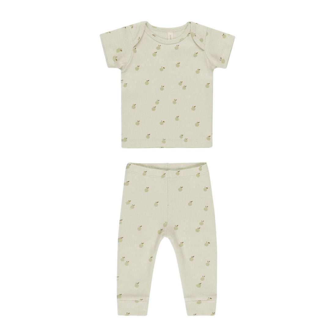 Quincy Mae Mint Ribbed Tee + Legging Set