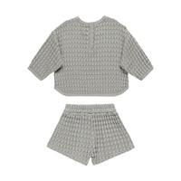 Quincy Mae Dusty Blue Flynn Set