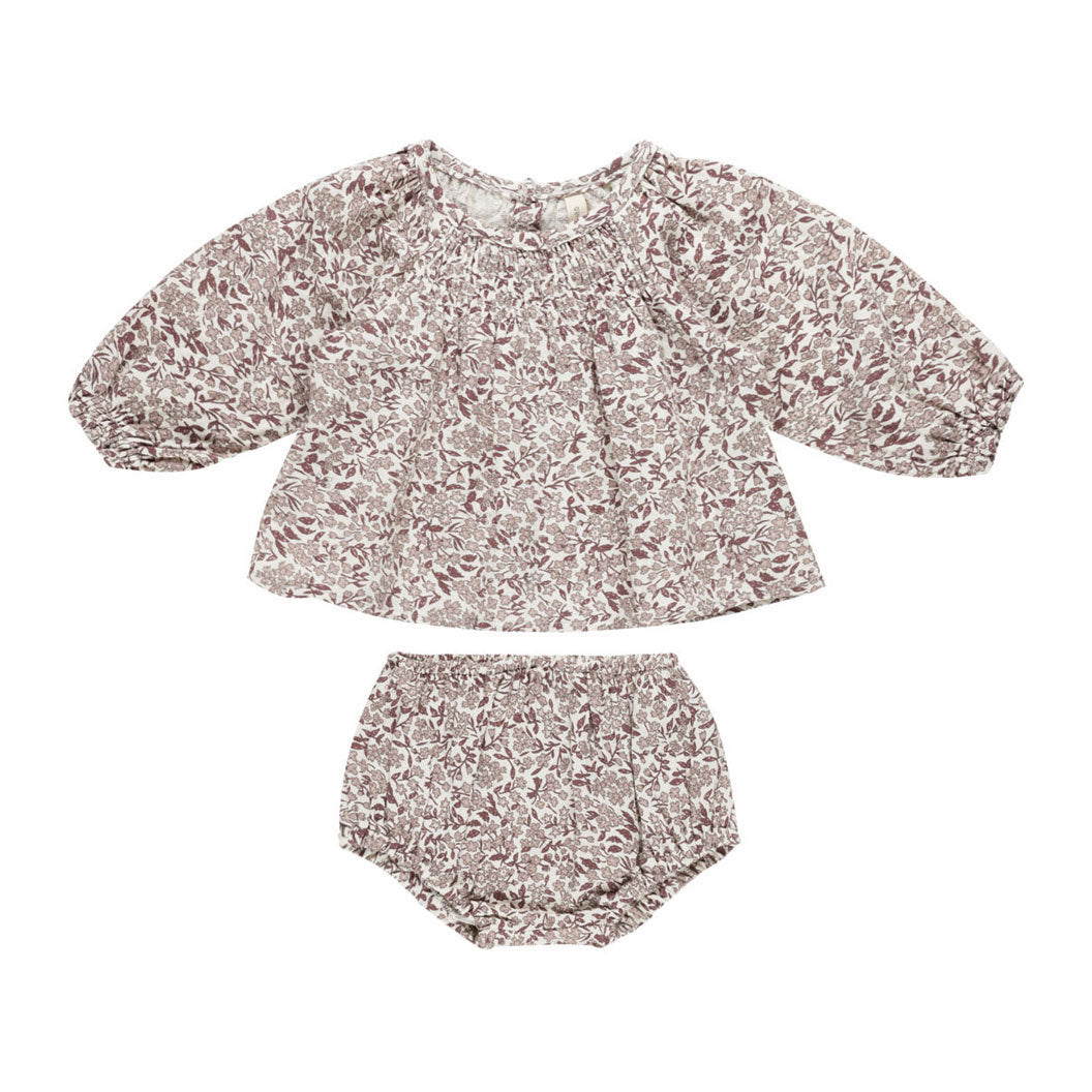Quincy Mae Mauve Ditsy Cici Set