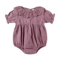 Quincy Mae Mulberry Collared Romper