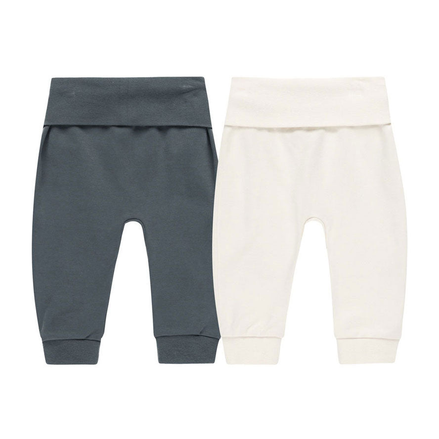 Quincy Mae Indigo Ivory Baby Pant Set
