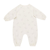 Quincy Mae Swans Henley Bubble Jumpsuit