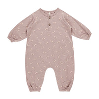 Quincy Mae Butterflies Henley Bubble Jumpsuit