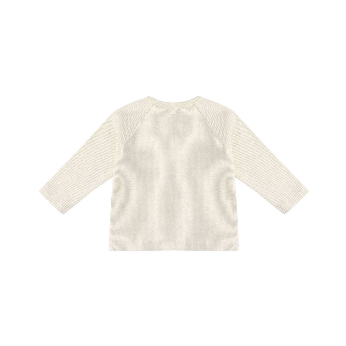 Quincy Mae Natural Henley Knit Top