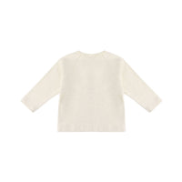 Quincy Mae Natural Henley Knit Top