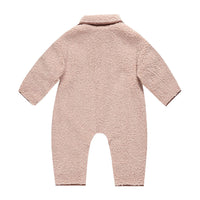 Quincy Mae Blush Shearling jumpsuit