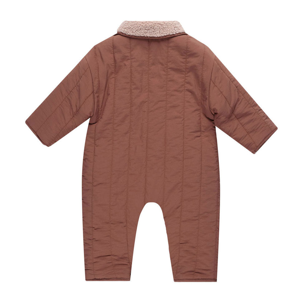Quincy Mae Blush Shearling jumpsuit