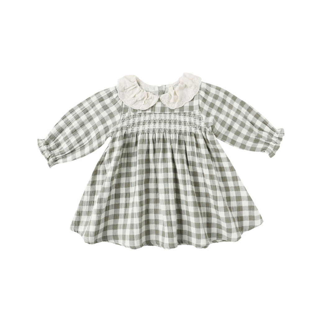 Quincy Mae Forest Check Callie Dress