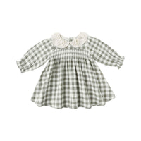 Quincy Mae Forest Check Callie Dress