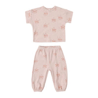 Quincy Mae Carousel Jersey Tee + Pant Set