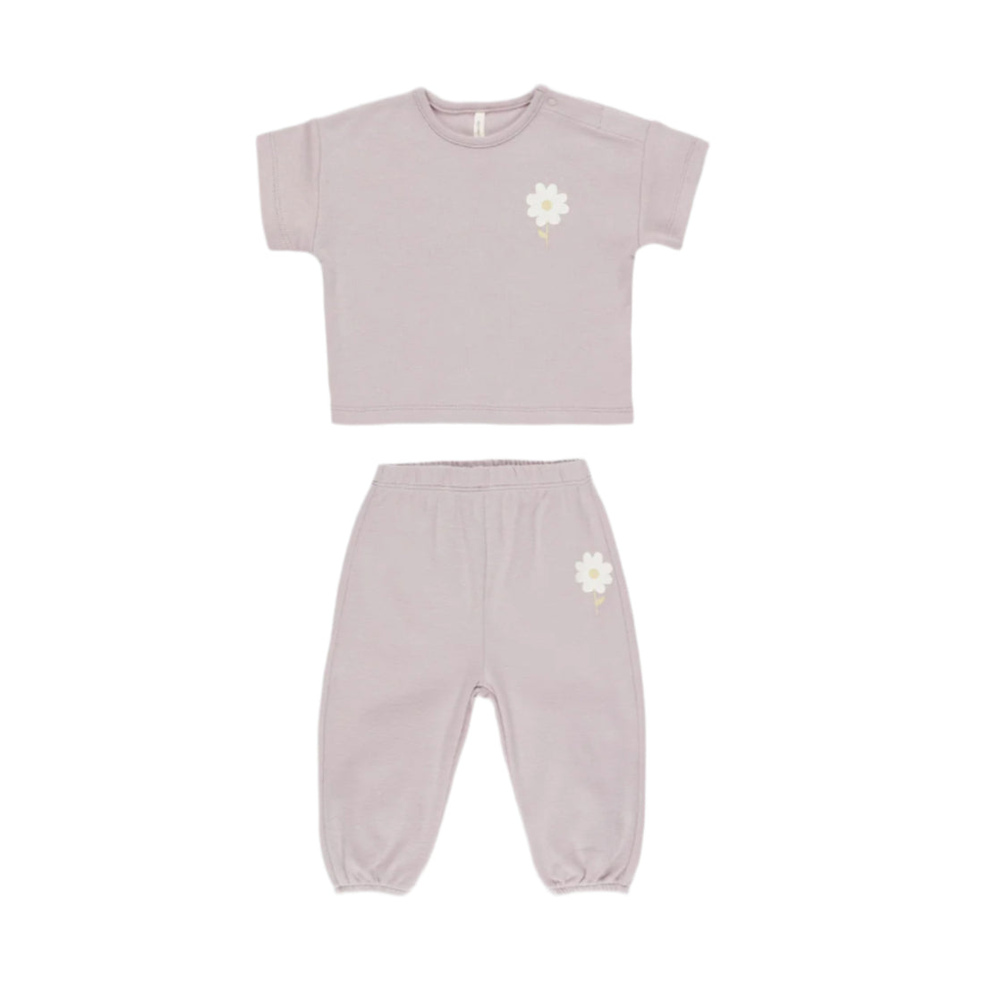 Quincy Mae Daisy Jersey Tee + Pant Set