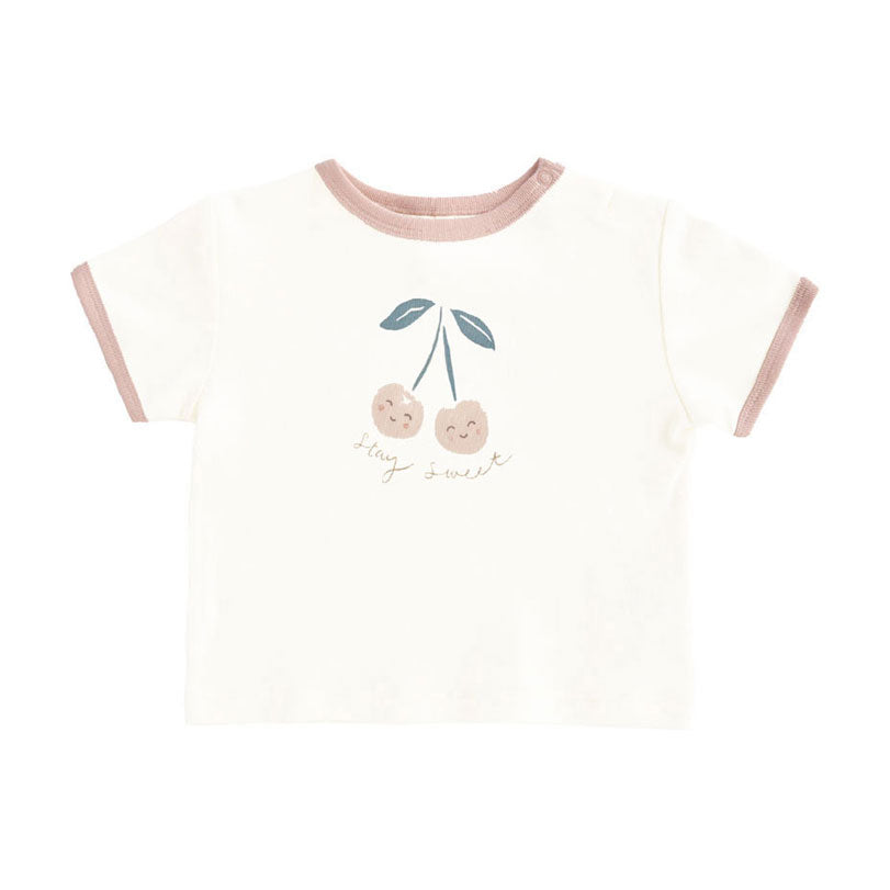 Quincy Mae Cherry Ringer Tee