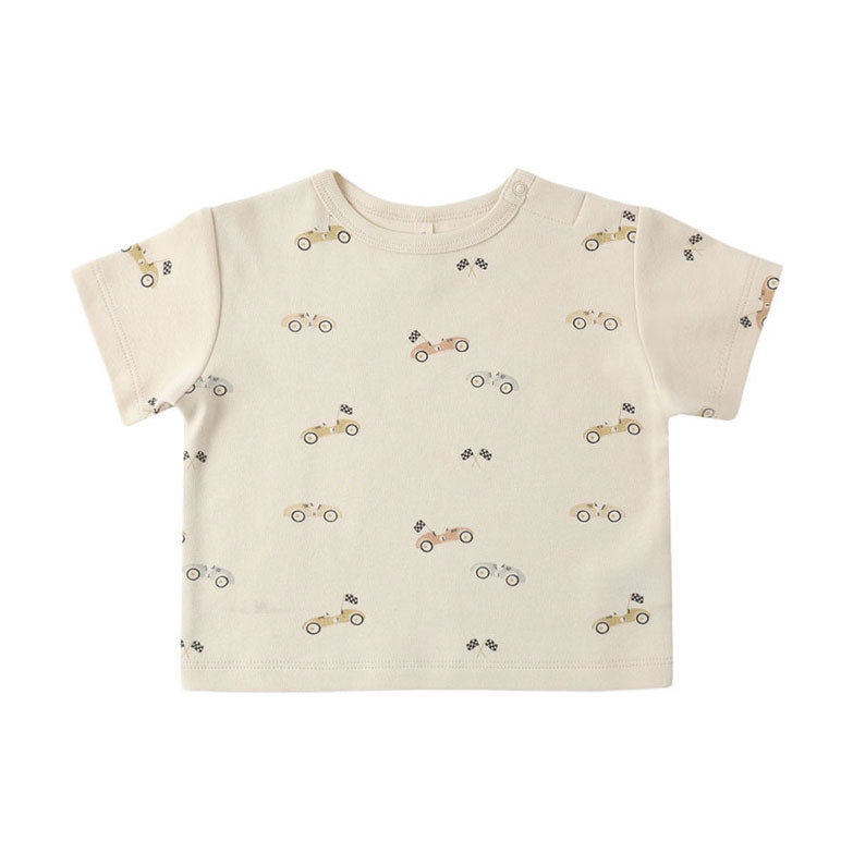 Quincy Mae Race Car Boxy Tee