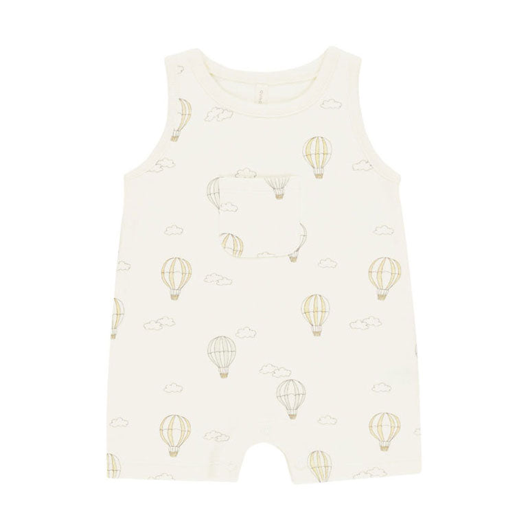 Quincy Mae Ivory Hot Air Balloons Sleeveless One-Piece