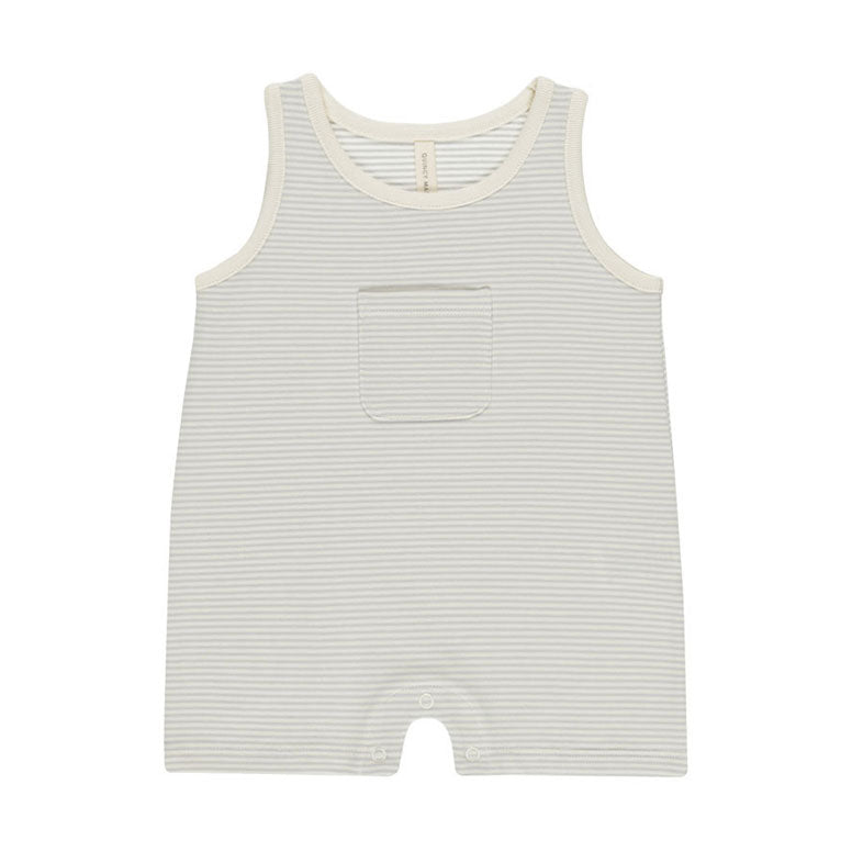 Quincy Mae Sky Micro Stripe Sleeveless One-Piece