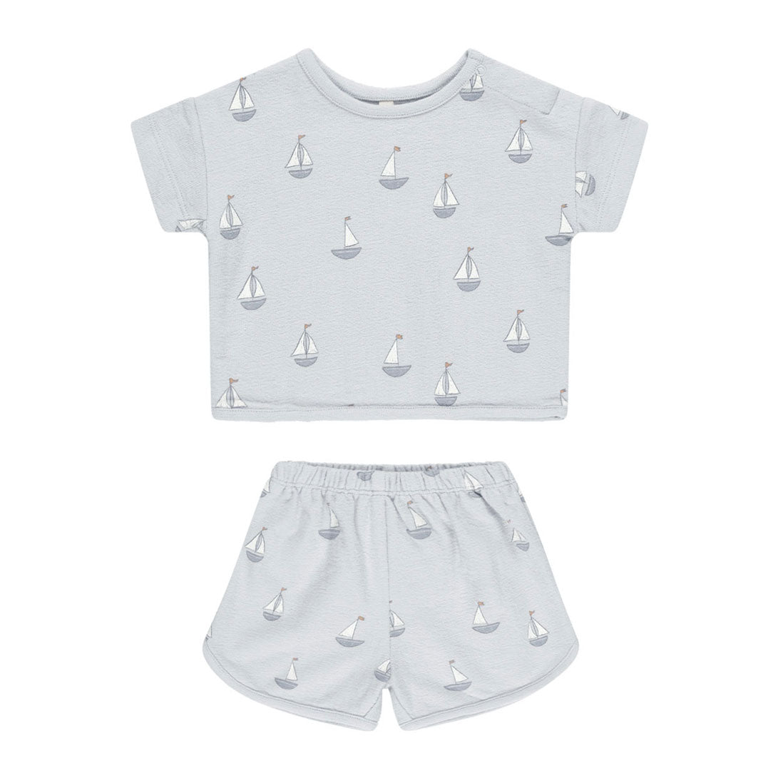 Quincy Mae Sky Sailboats Spongy Play Set