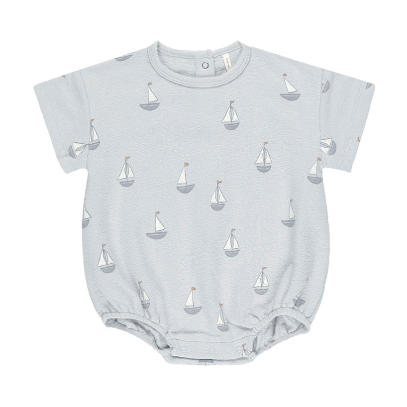 Quincy Mae Sailboats Relaxed Bubble Romper