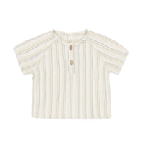 Quincy Mae Summer Stripe Short Sleeve Zion Shirt