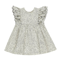Quincy Mae Ivory Blue Blossom Alina Dress