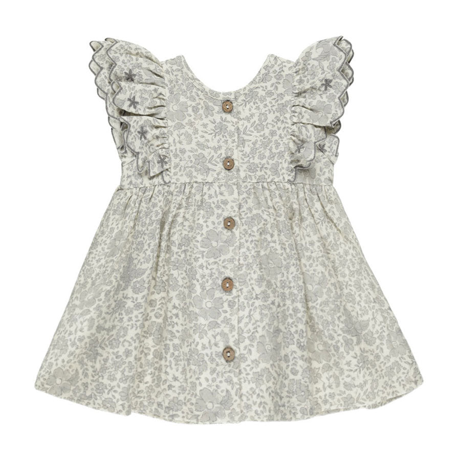 Quincy Mae Ivory Blue Blossom Alina Dress