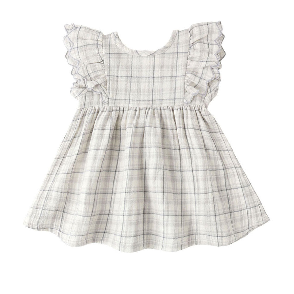 Quincy Mae Blue Plaid Alina Dress