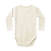 Quincy Mae Natural Waffle Bodysuit