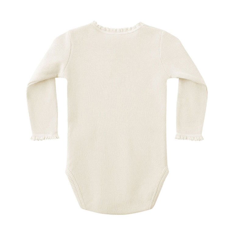 Quincy Mae Natural Waffle Bodysuit