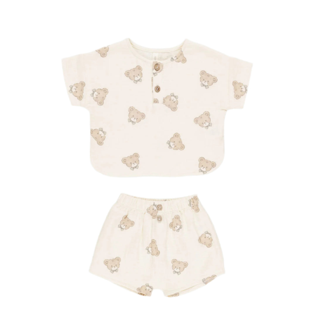 Quincy Mae Teddy Woven Boxy Top + Short Set