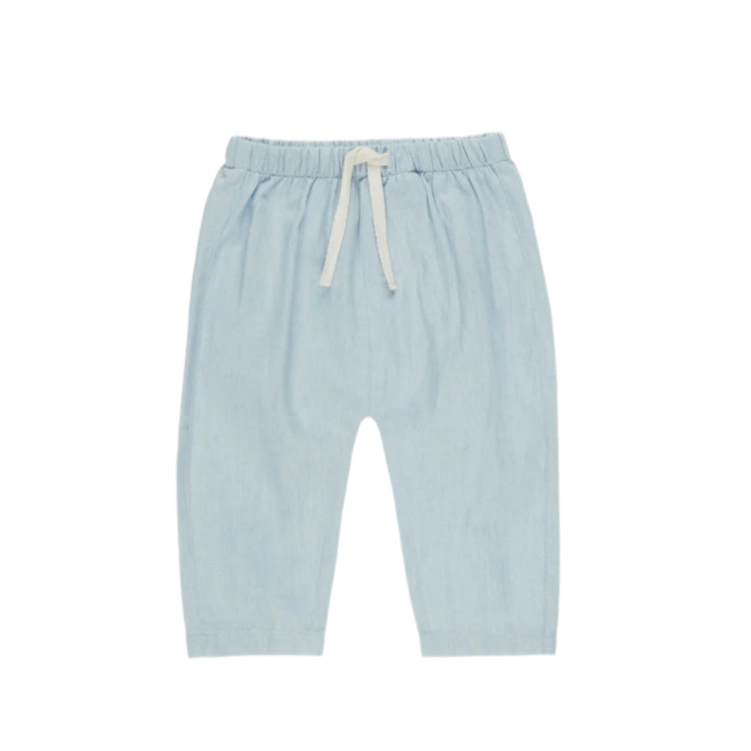 Quincy Mae Chambray Chambray Pant