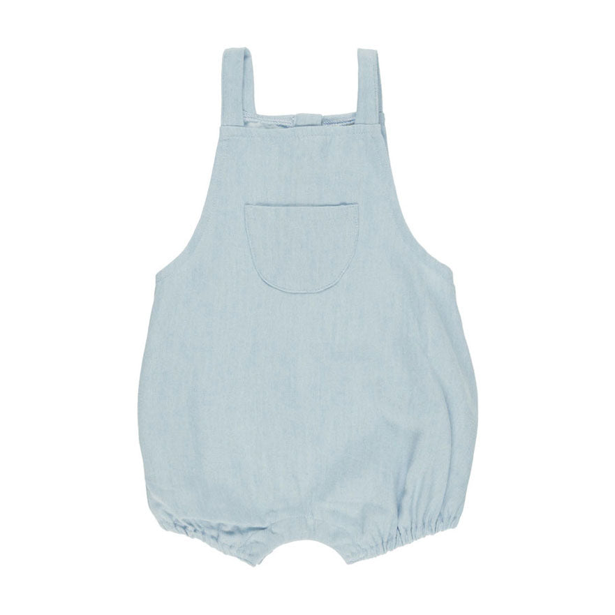 Quincy Mae Chambray Thomas Romper