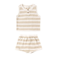 Quincy Mae Butterscotch Stripe Taylor Knit Set