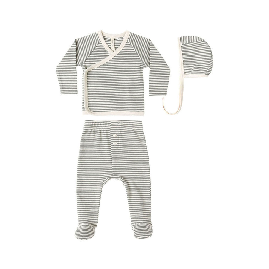 Quincy Mae Forest Stripe Take Home Set