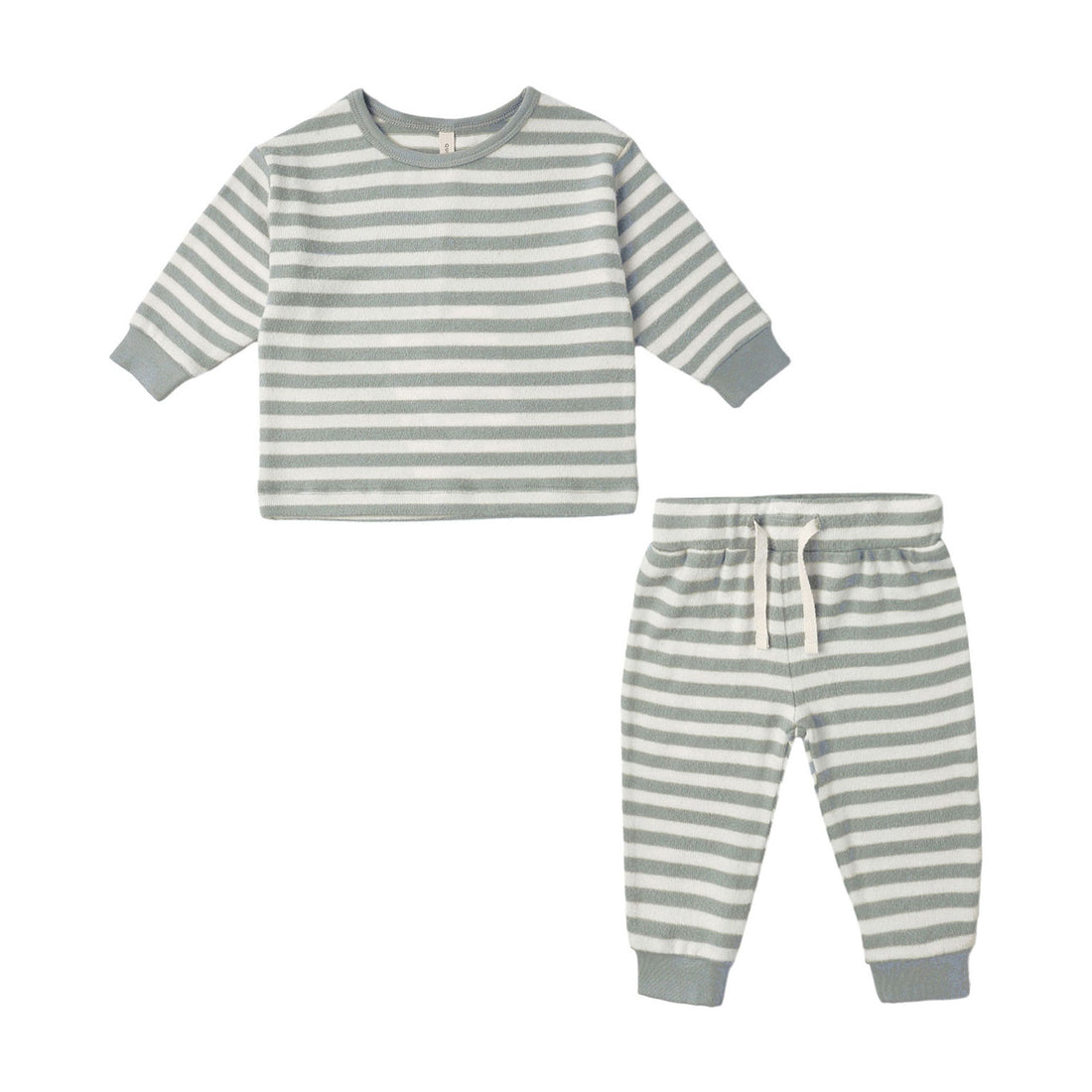 Quincy Mae Blue Stripe Cozy Set