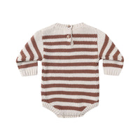 Quincy Mae Cedar Stripe Rex Romper