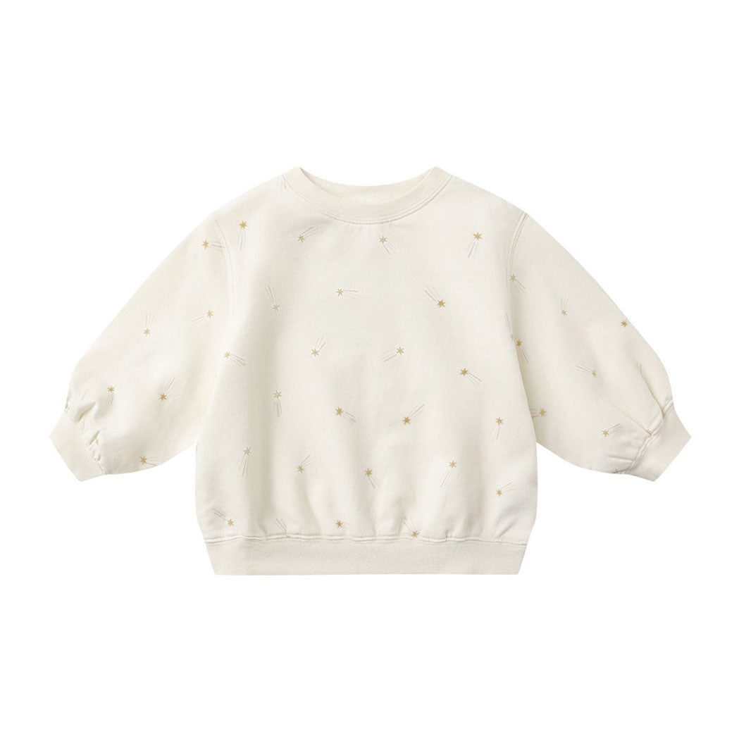 Quincy Mae Ivory Shooting Stars Crew Sweatshirt