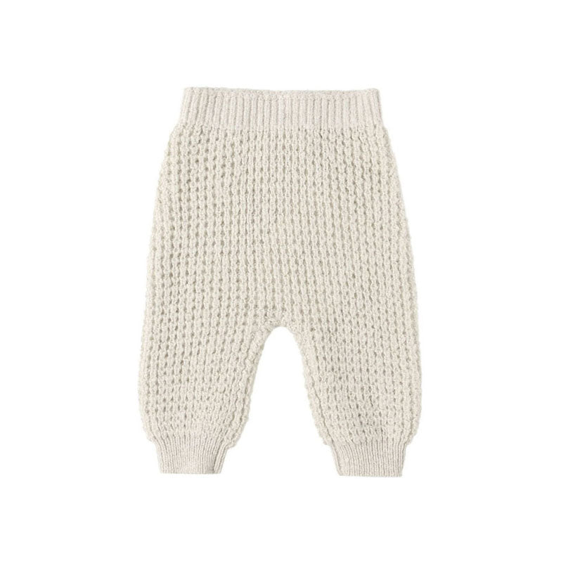 Quincy Mae Natural Chunky Knit Pant