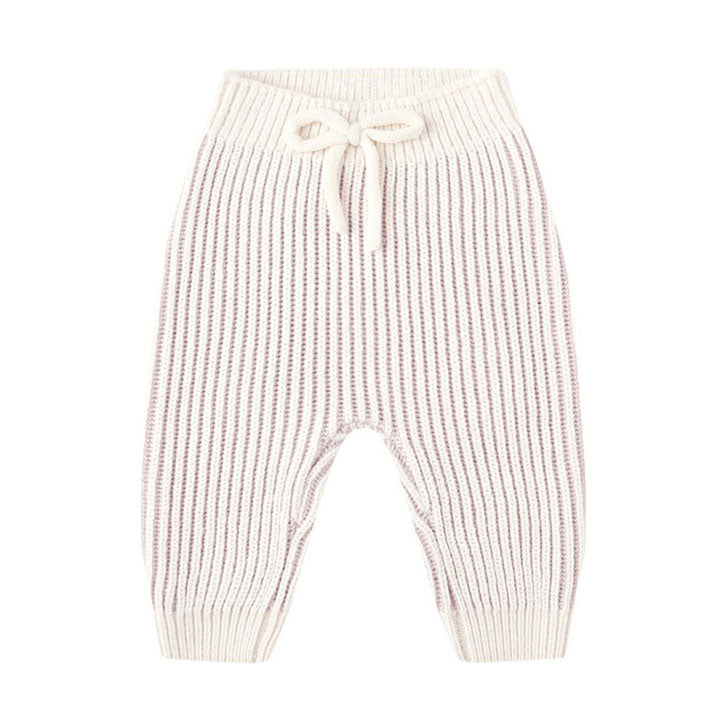 Quincy Mae Lilac Chunky Knit Pant