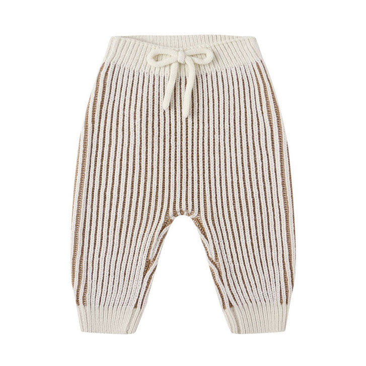 Quincy Mae Gold Chunky Knit Pant