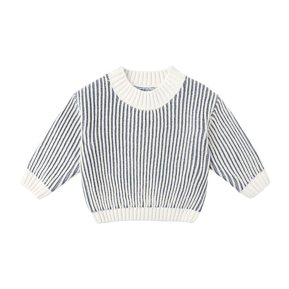 Quincy Mae Ocean Relaxed Knit Sweater