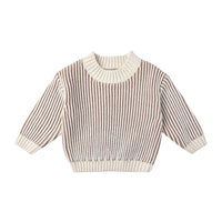 Quincy Mae Gold Relaxed Knit Sweater