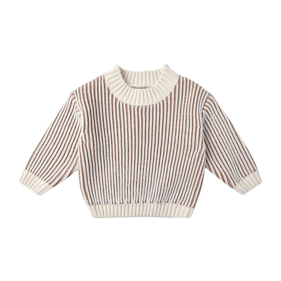 Quincy Mae Gold Relaxed Knit Sweater