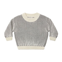 Quincy Mae Midnight Stripe Relaxed Knit Sweater