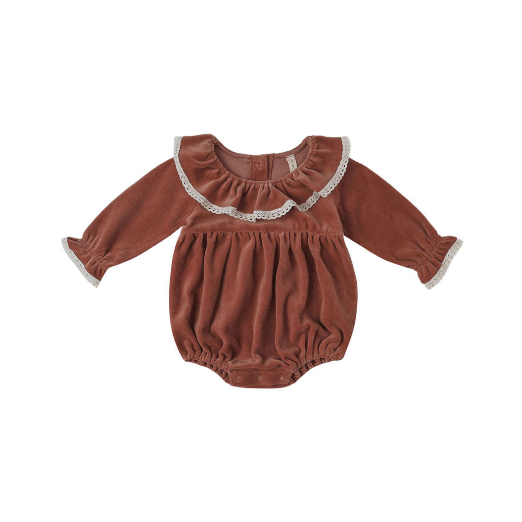 Quincy Mae Cranberry Wendy Romper